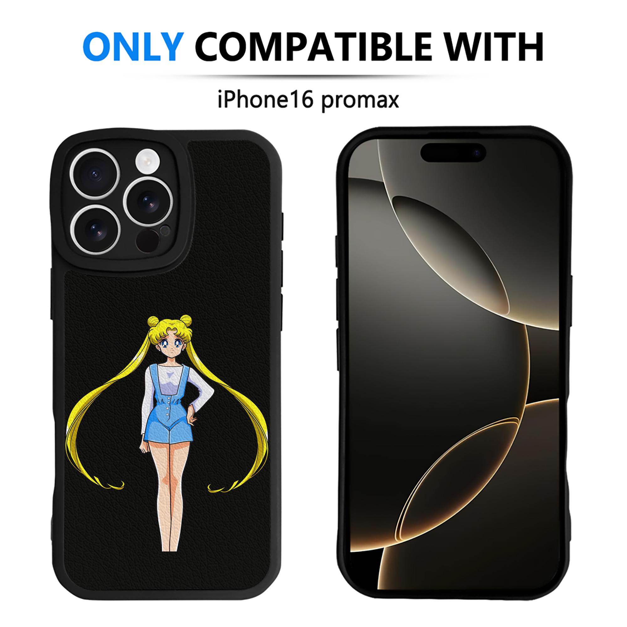 （画像用） 美少女戦士セーラームーン 愛野 美奈子 あいの みなこ Sailor Moon Aino Minako 【iPhone 16シリーズ対応】シリコンスマホケース（レザー調） 材質：シリコン